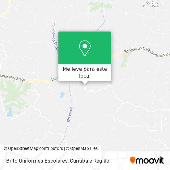 Brito Uniformes Escolares mapa