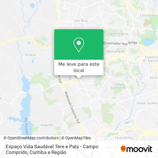 Espaço Vida Saudável Tere e Paty - Campo Comprido mapa
