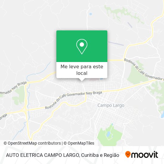 AUTO ELETRICA CAMPO LARGO mapa