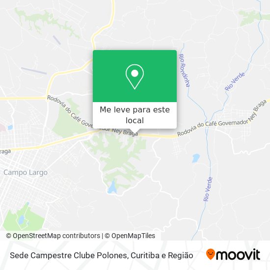 Sede Campestre Clube Polones mapa