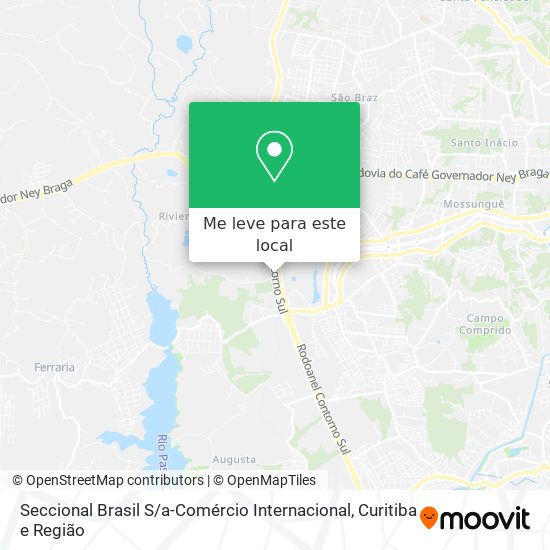 Seccional Brasil S / a-Comércio Internacional mapa