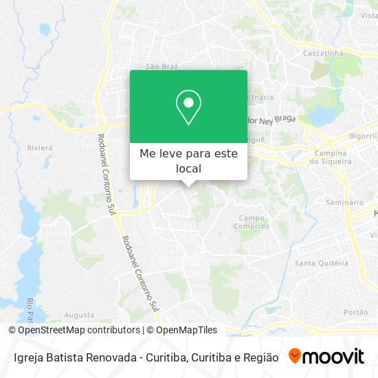 Igreja Batista Renovada - Curitiba mapa