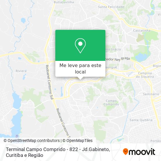 Terminal Campo Comprido - 822 - Jd.Gabineto mapa