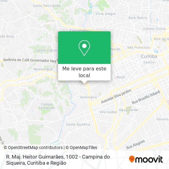 R. Maj. Heitor Guimarães, 1002 - Campina do Siqueira mapa