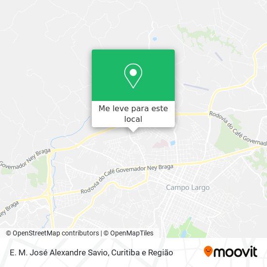 E. M. José Alexandre Savio mapa