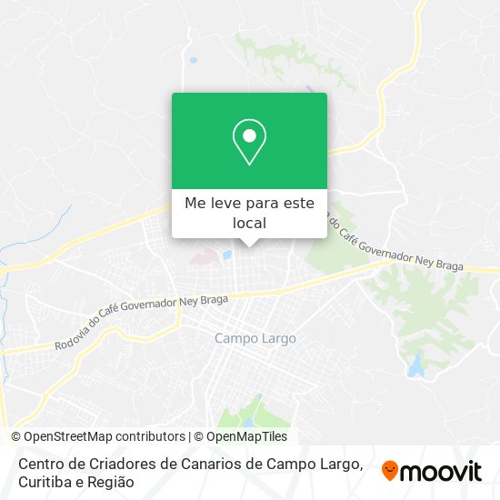 Centro de Criadores de Canarios de Campo Largo mapa