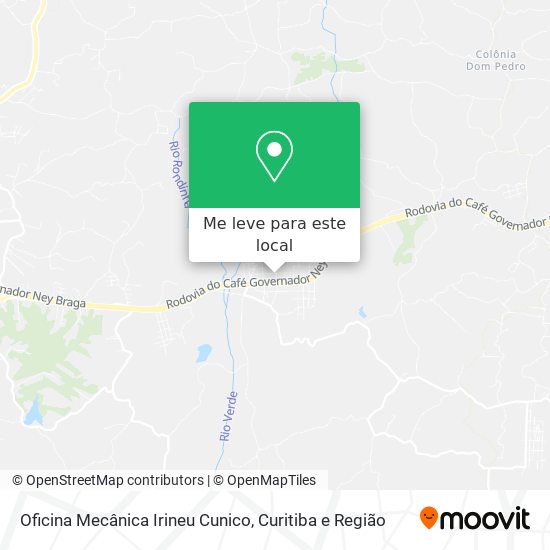 Oficina Mecânica Irineu Cunico mapa