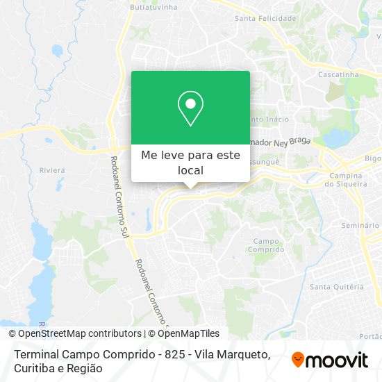 Terminal Campo Comprido - 825 - Vila Marqueto mapa