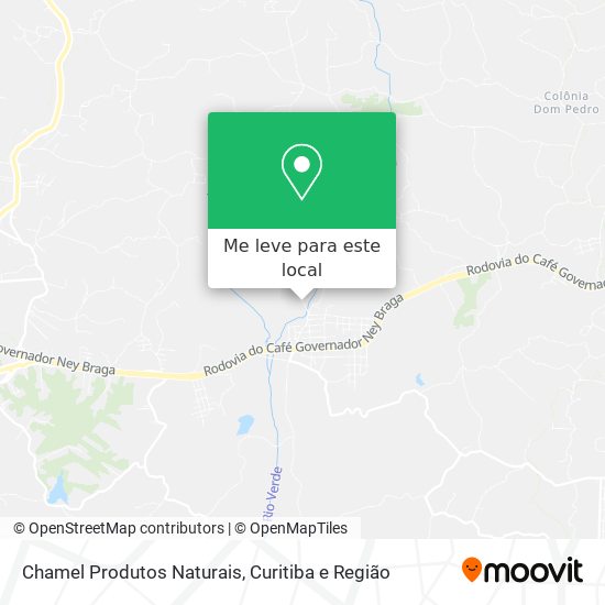 Chamel Produtos Naturais mapa