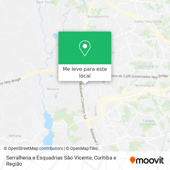 Serralheria e Esquadrias São Vicente mapa