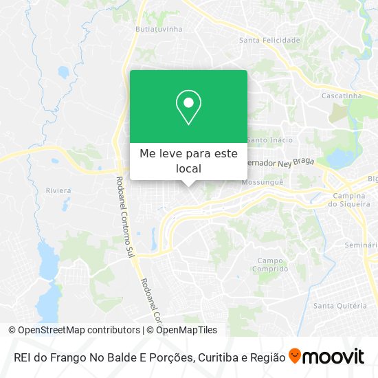 REI do Frango No Balde E Porções mapa