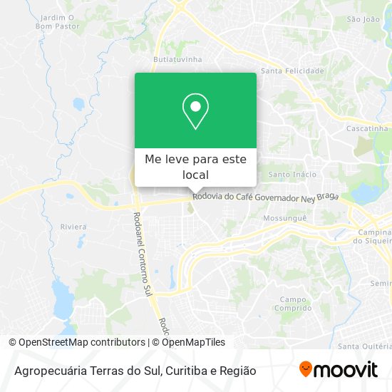 Agropecuária Terras do Sul mapa