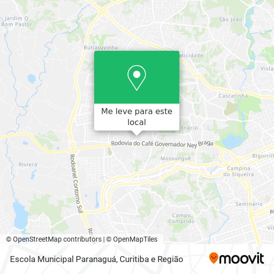 Escola Municipal Paranaguá mapa