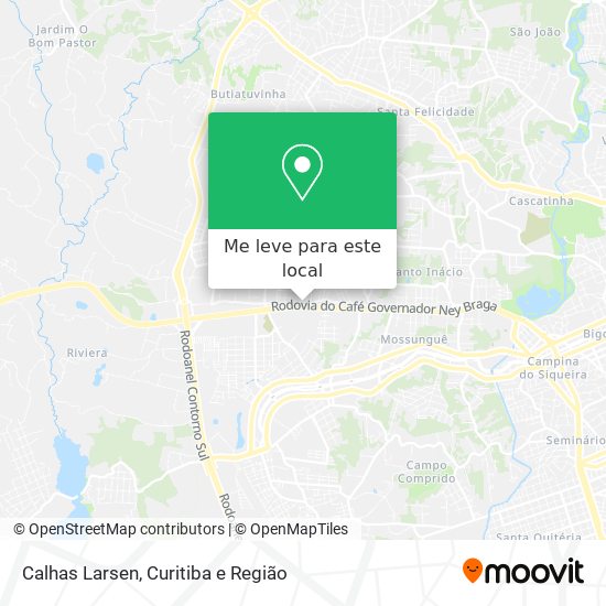Calhas Larsen mapa