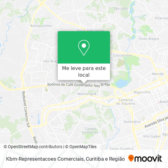 Kbm-Representacoes Comerciais mapa