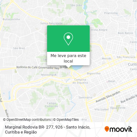 Marginal Rodovia BR- 277, 926 - Santo Inácio mapa