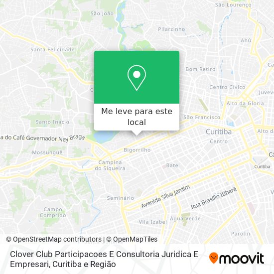 Clover Club Participacoes E Consultoria Juridica E Empresari mapa