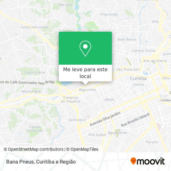 Bana Pneus mapa