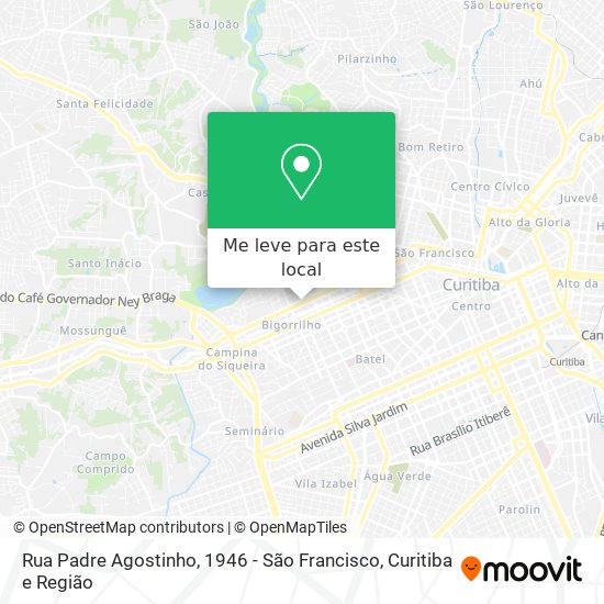 Rua Padre Agostinho, 1946 - São Francisco mapa
