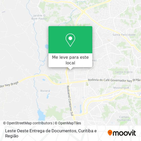 Leste Oeste Entrega de Documentos mapa