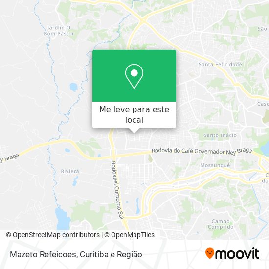 Mazeto Refeicoes mapa