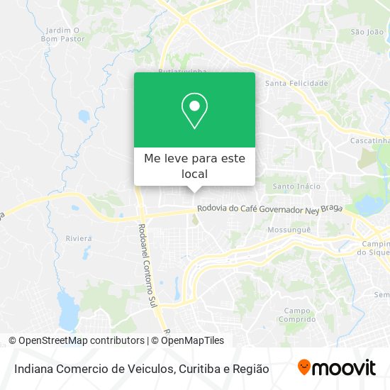 Indiana Comercio de Veiculos mapa