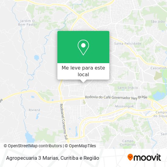 Agropecuaria 3 Marias mapa