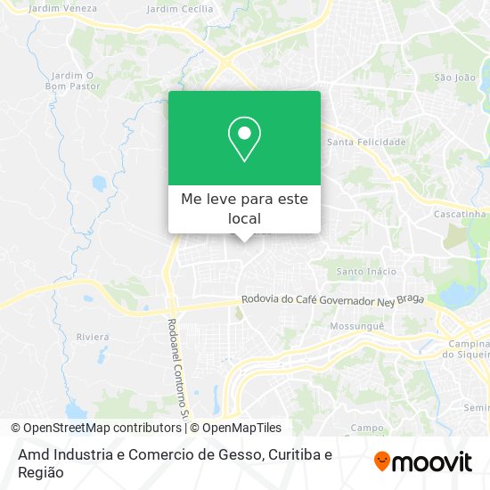 Amd Industria e Comercio de Gesso mapa