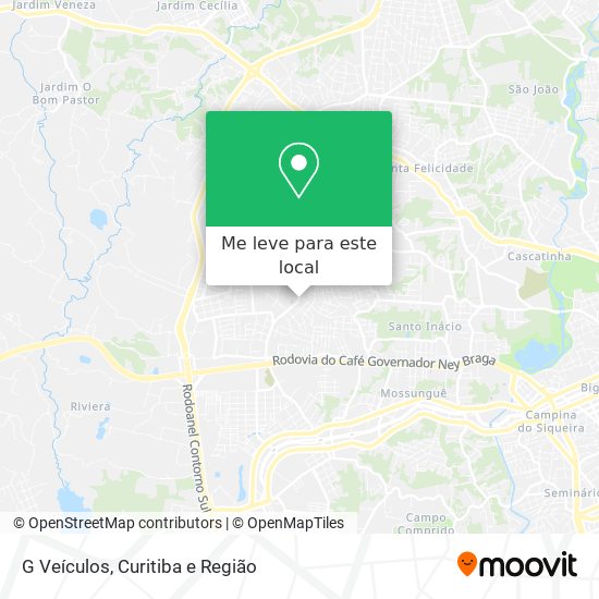 G Veículos mapa
