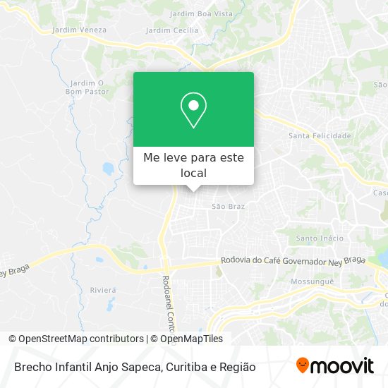 Brecho Infantil Anjo Sapeca mapa