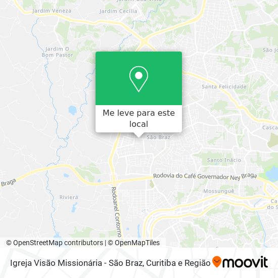 Igreja Visão Missionária - São Braz mapa