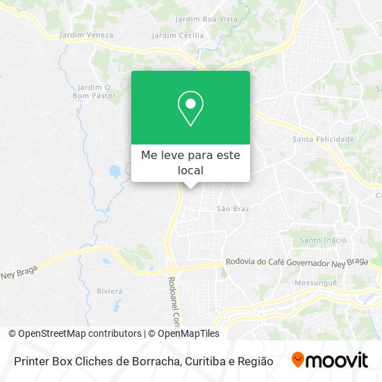 Printer Box Cliches de Borracha mapa