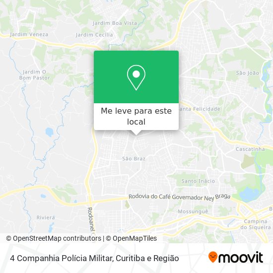 4 Companhia Polícia Militar mapa