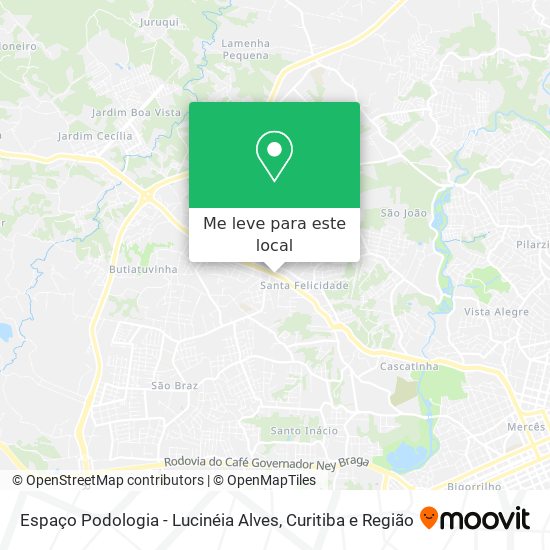 Espaço Podologia - Lucinéia Alves mapa