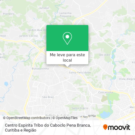 Centro Espirita Tribo do Caboclo Pena Branca mapa