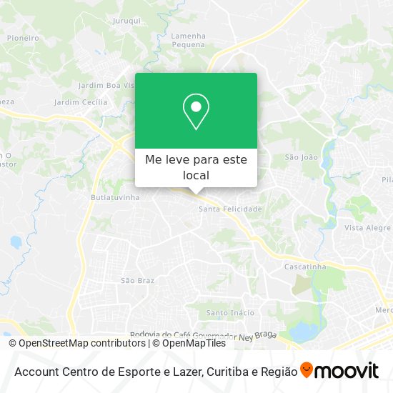 Account Centro de Esporte e Lazer mapa
