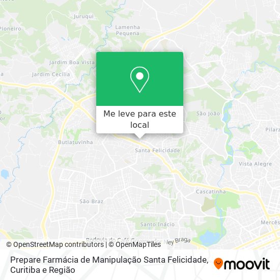 Prepare Farmácia de Manipulação Santa Felicidade mapa