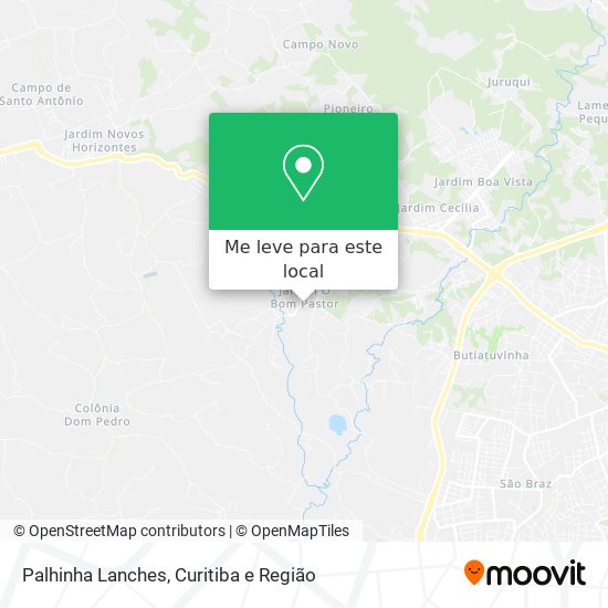 Palhinha Lanches mapa