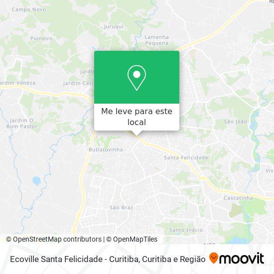 Ecoville Santa Felicidade - Curitiba mapa