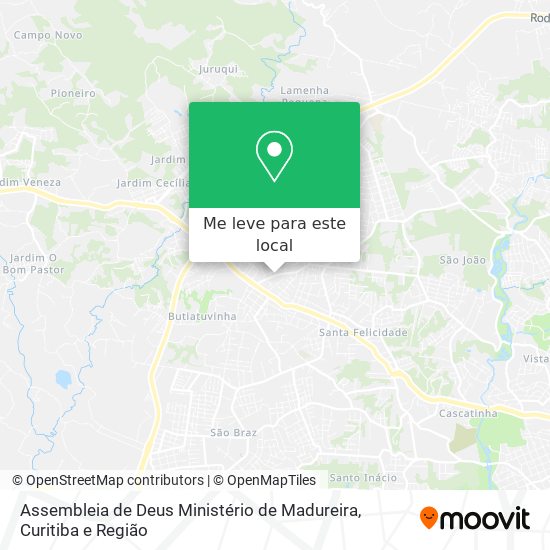 Assembleia de Deus Ministério de Madureira mapa