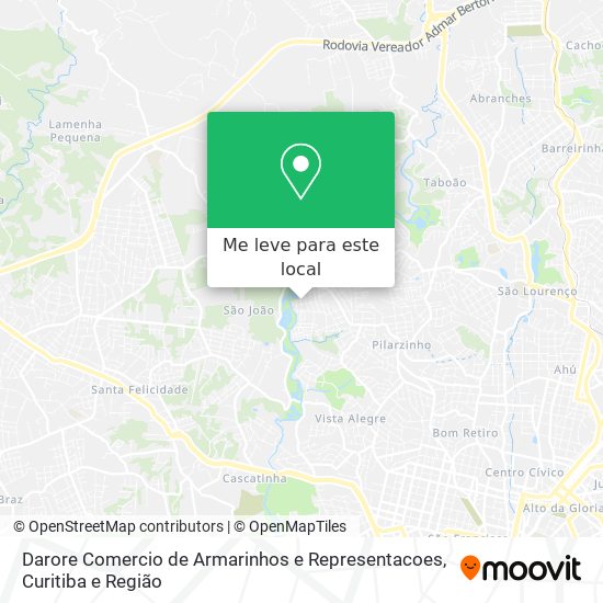 Darore Comercio de Armarinhos e Representacoes mapa