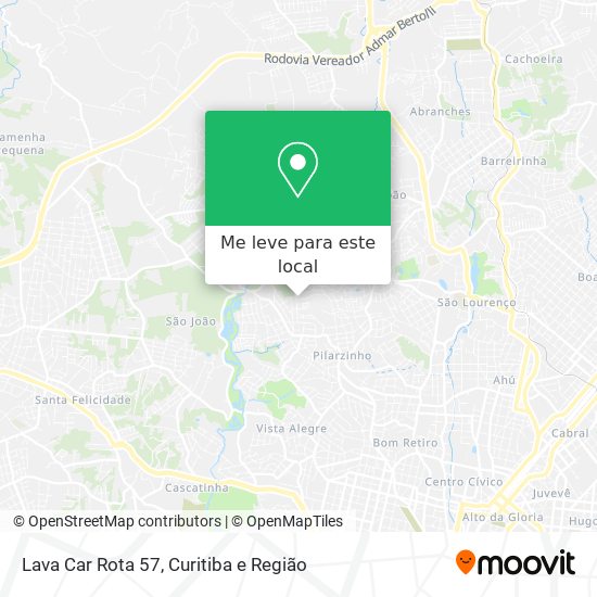 Lava Car Rota 57 mapa