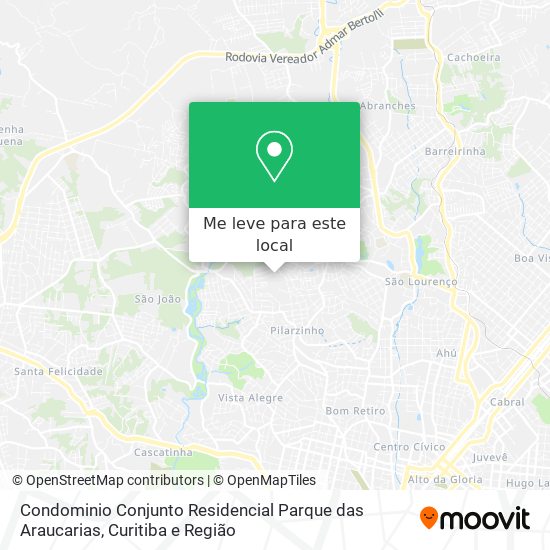 Condominio Conjunto Residencial Parque das Araucarias mapa