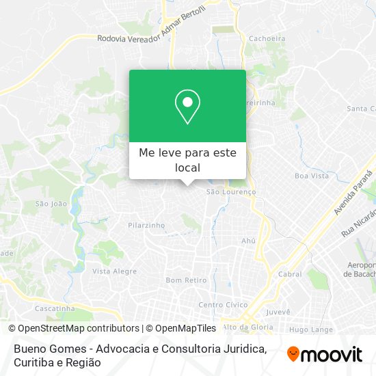 Bueno Gomes - Advocacia e Consultoria Juridica mapa