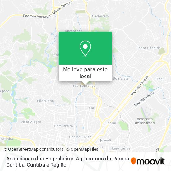 Associacao dos Engenheiros Agronomos do Parana Curitiba mapa