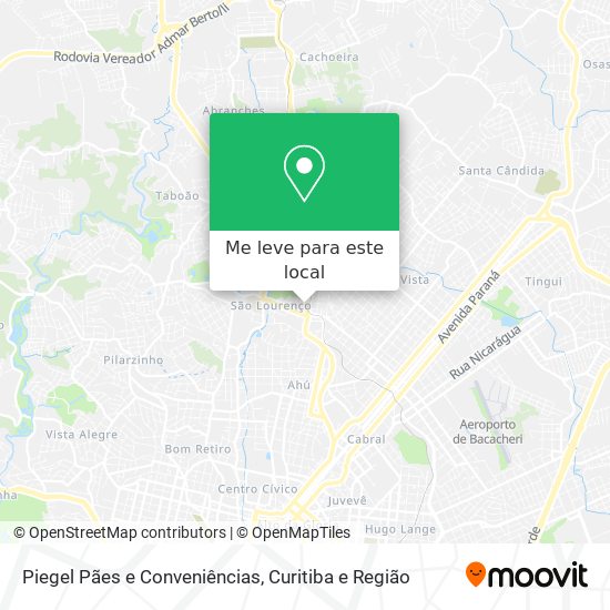 Piegel Pães e Conveniências mapa