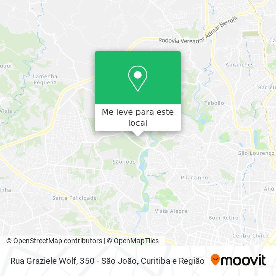 Rua Graziele Wolf, 350 - São João mapa