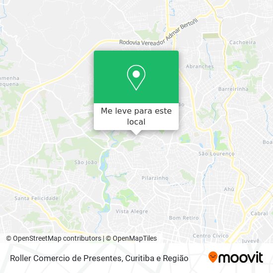 Roller Comercio de Presentes mapa
