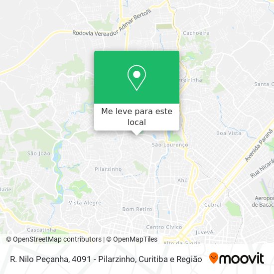 R. Nilo Peçanha, 4091 - Pilarzinho mapa