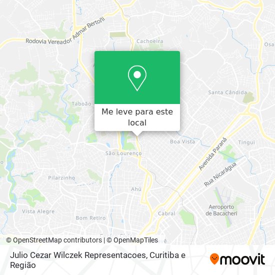 Julio Cezar Wilczek Representacoes mapa